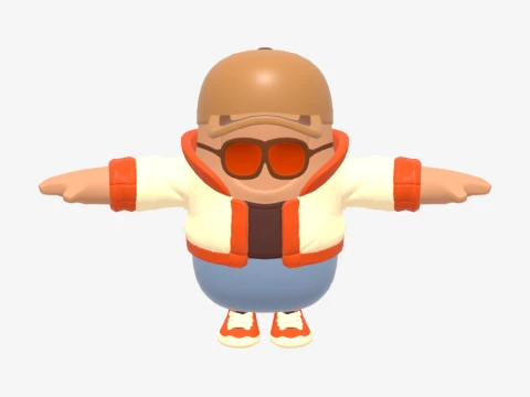Safari Fall Guy - Fortnite 3D Model