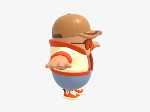 Safari Fall Guy - Fortnite 3D Model