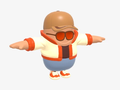 Safari Fall Guy - Fortnite 3D Model