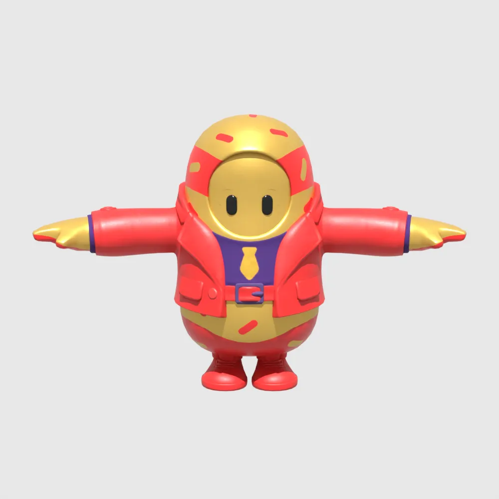 Aces Wild Card Fall Guy - Fortnite 3D Model .c4d .max .obj .3ds .fbx .stl .blend 