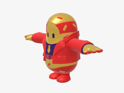 Aces Wild Card Fall Guy - Fortnite 3D Model