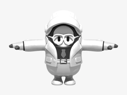 GHOST Enforcer Fall Guy-Fortnite 3D Model