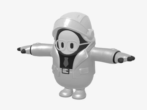 GHOST Enforcer Fall Guy - Fortnite 3D Model