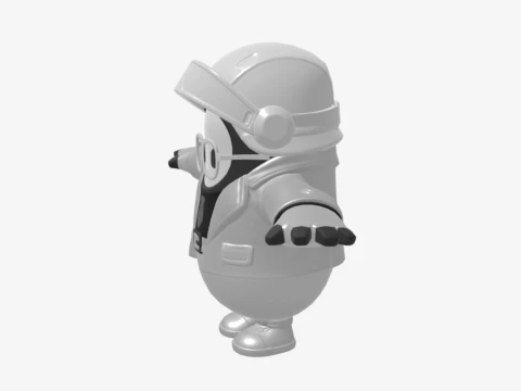GHOST Enforcer Fall Guy - Fortnite 3D Model