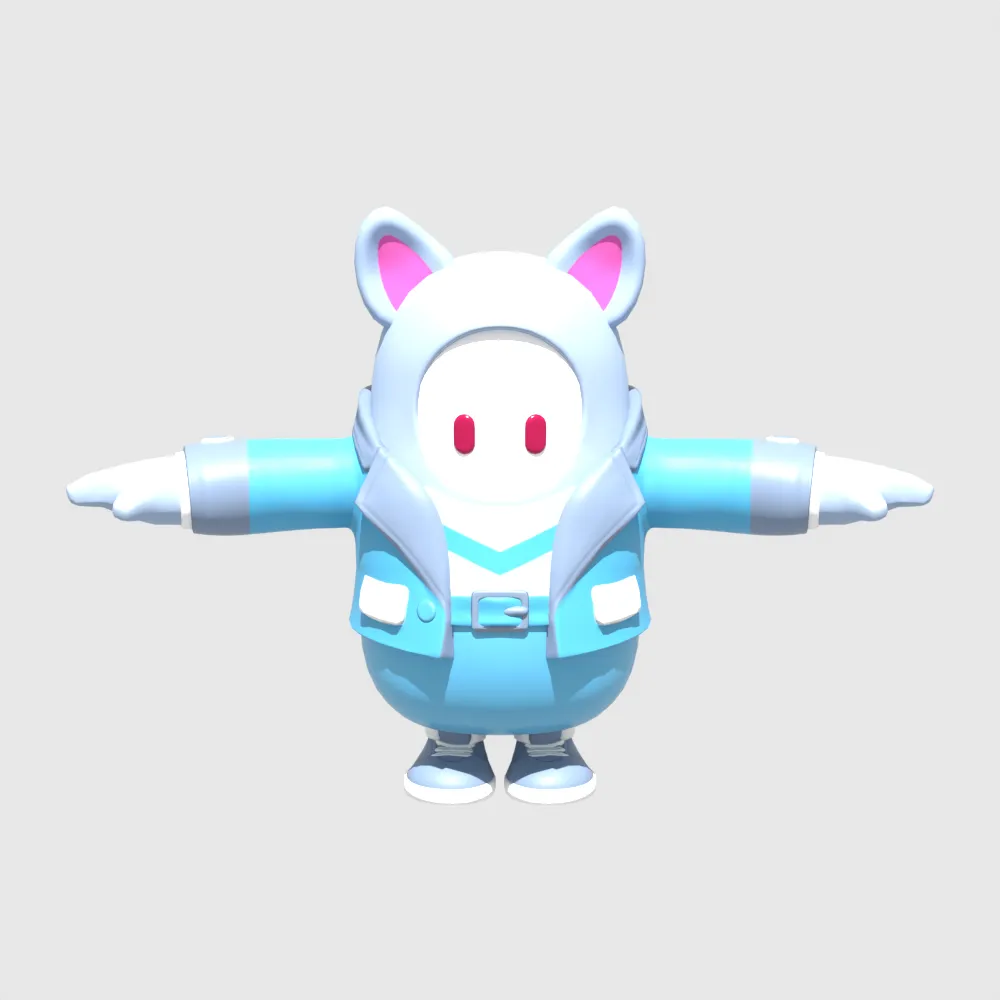 Dutch Fall Guy - Fortnite 3D Model .c4d .max .obj .3ds .fbx .stl .blend 