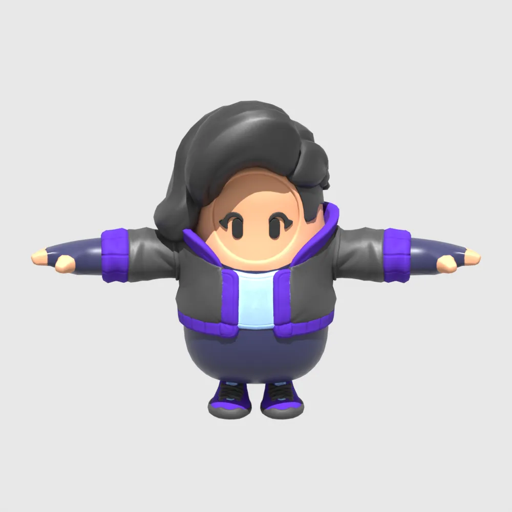 Spycatcher Siren Fall Guy - Fortnite 3D Model .c4d .max .obj .3ds .fbx .stl .blend 