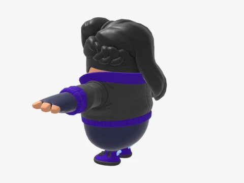 Spycatcher Siren Fall Guy - Fortnite 3D Model