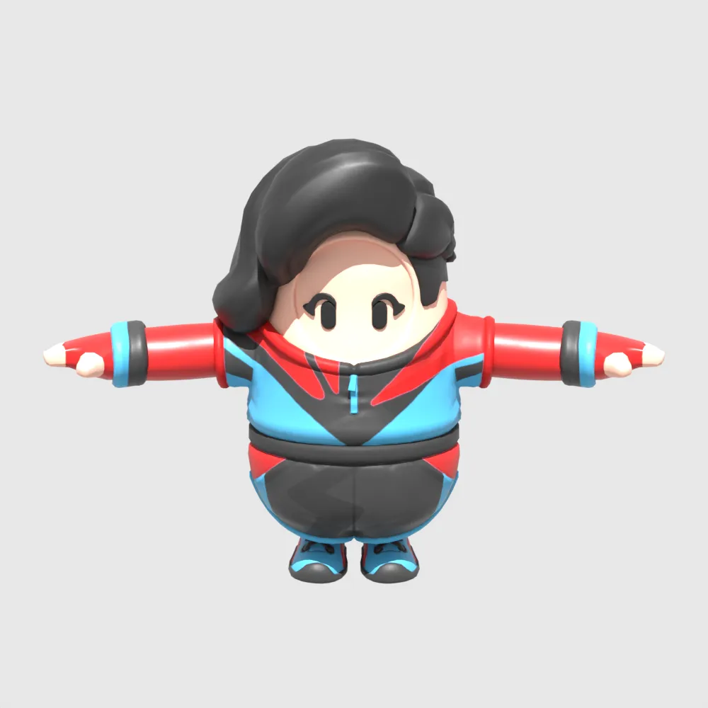 Champion Siren Fall Guy - Fortnite 3D Model .c4d .max .obj .3ds .fbx .stl .blend