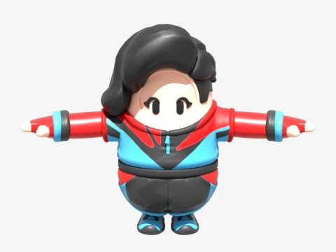 Champion Siren Fall Guy - Fortnite 3D Model