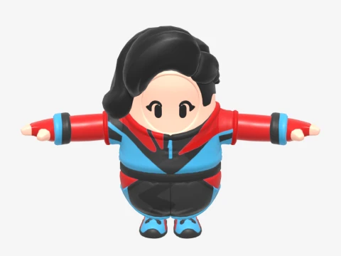 Champion Siren Fall Guy - Fortnite 3D Model