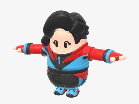 Champion Siren Fall Guy - Fortnite 3D Model