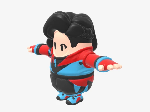 Champion Siren Fall Guy - Fortnite 3D Model