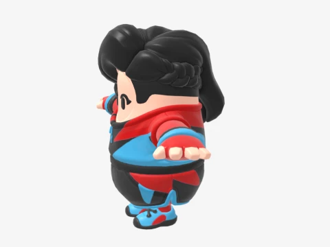 Champion Siren Fall Guy - Fortnite 3D Model
