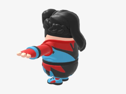 Champion Siren Fall Guy - Fortnite 3D Model