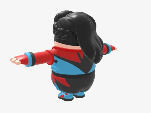 Champion Siren Fall Guy - Fortnite 3D Model