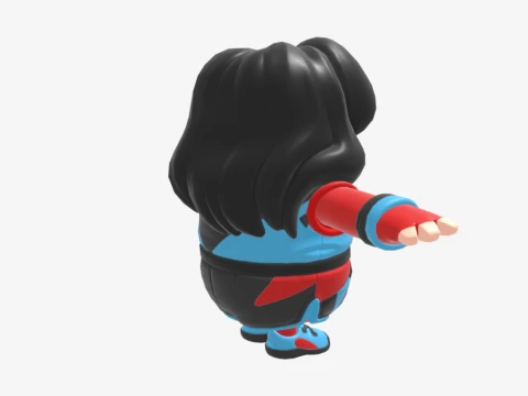 Champion Siren Fall Guy - Fortnite 3D Model