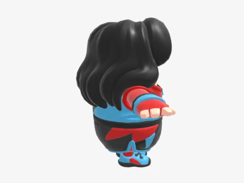 Champion Siren Fall Guy - Fortnite 3D Model
