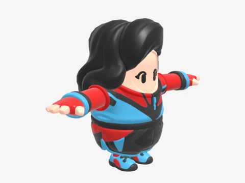 Champion Siren Fall Guy - Fortnite 3D Model