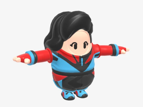 Champion Siren Fall Guy - Fortnite 3D Model