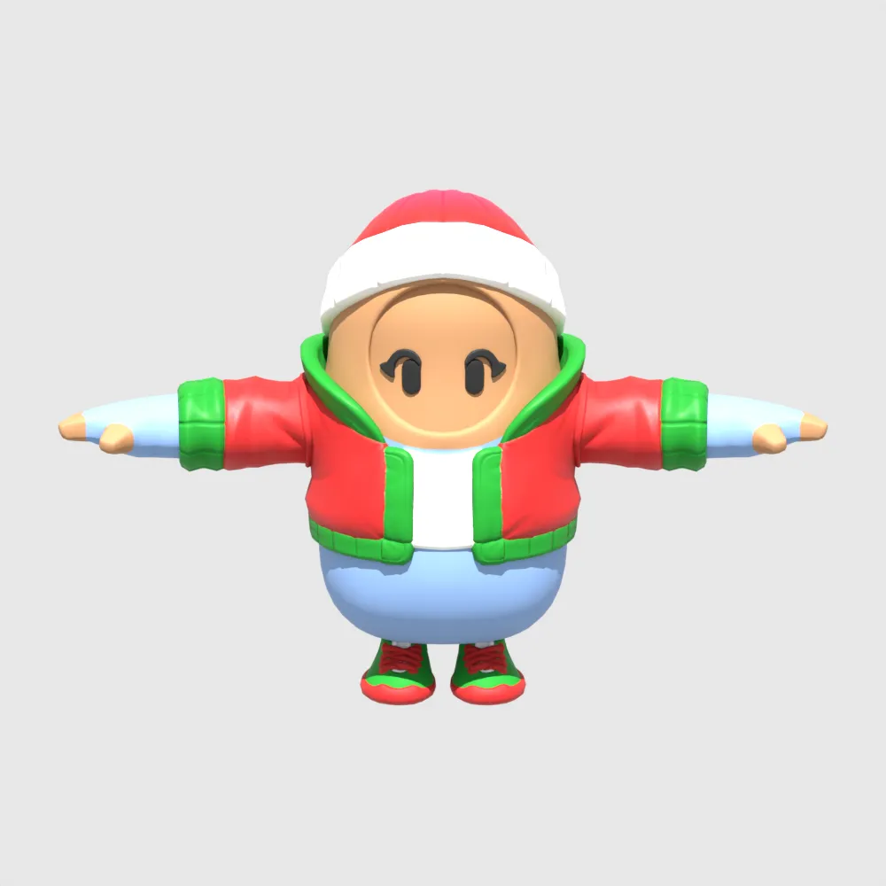 Nog Ops Fall Guy - Fortnite 3D Model .c4d .max .obj .3ds .fbx .stl .blend