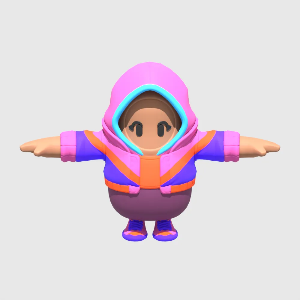 Iris Fall Guy - Fortnite 3D Model .c4d .max .obj .3ds .fbx .stl .blend 
