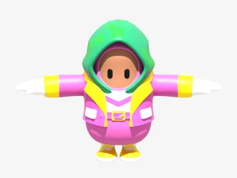 Hopper Fall Guy - Fortnite 3D Model