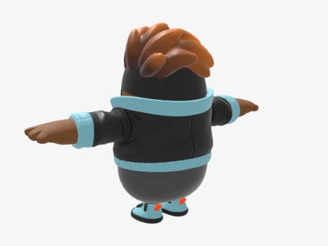 Brix Barton Fall Guy - Fortnite 3D Model
