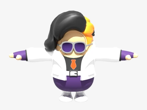 Countess Daraku Fall Guy - Fortnite 3D Model