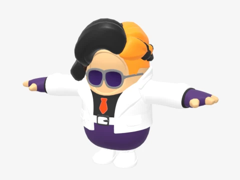 Countess Daraku Fall Guy - Fortnite 3D Model