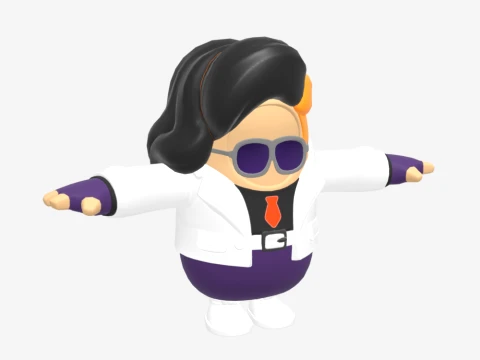 Countess Daraku Fall Guy - Fortnite 3D Model