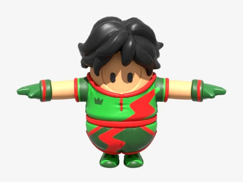 Red Card Renegade Fall Guy - Fortnite 3D Model