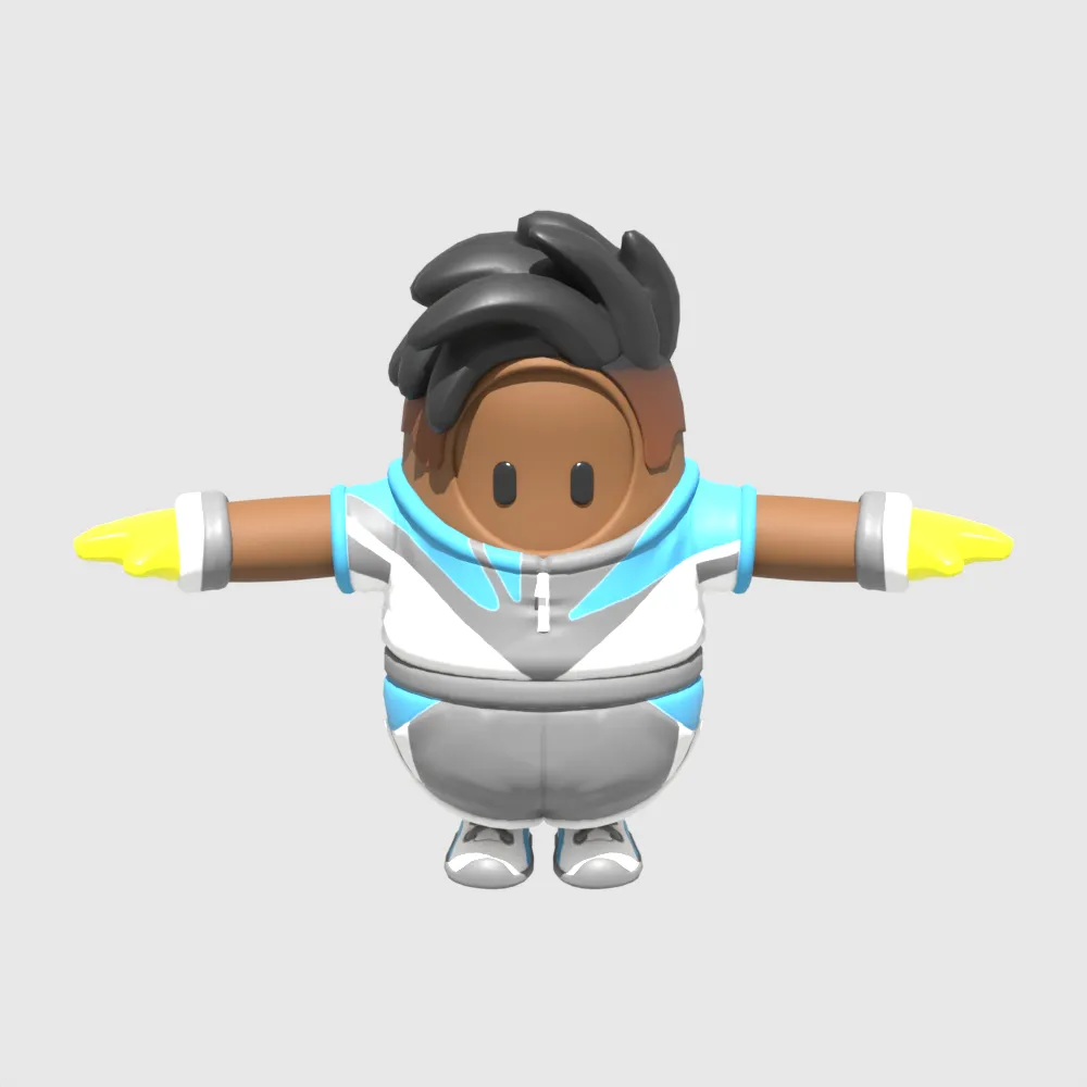 Breakaway Boss Fall Guy - Fortnite 3D Model .c4d .max .obj .3ds .fbx .stl .blend