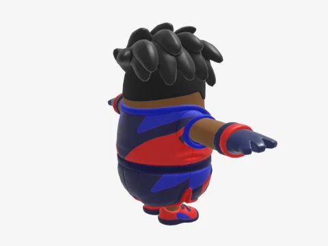 Chip Challenger Fall Guy - Fortnite 3D Model