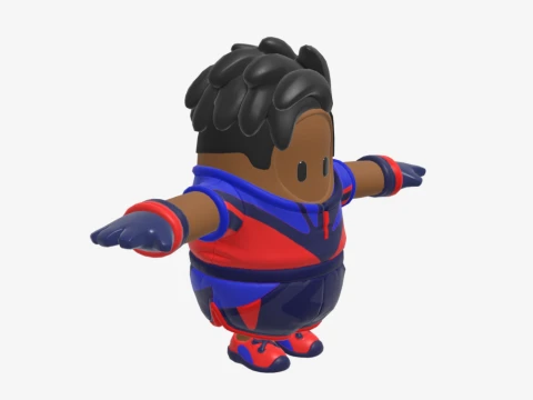Chip Challenger Fall Guy - Fortnite 3D Model