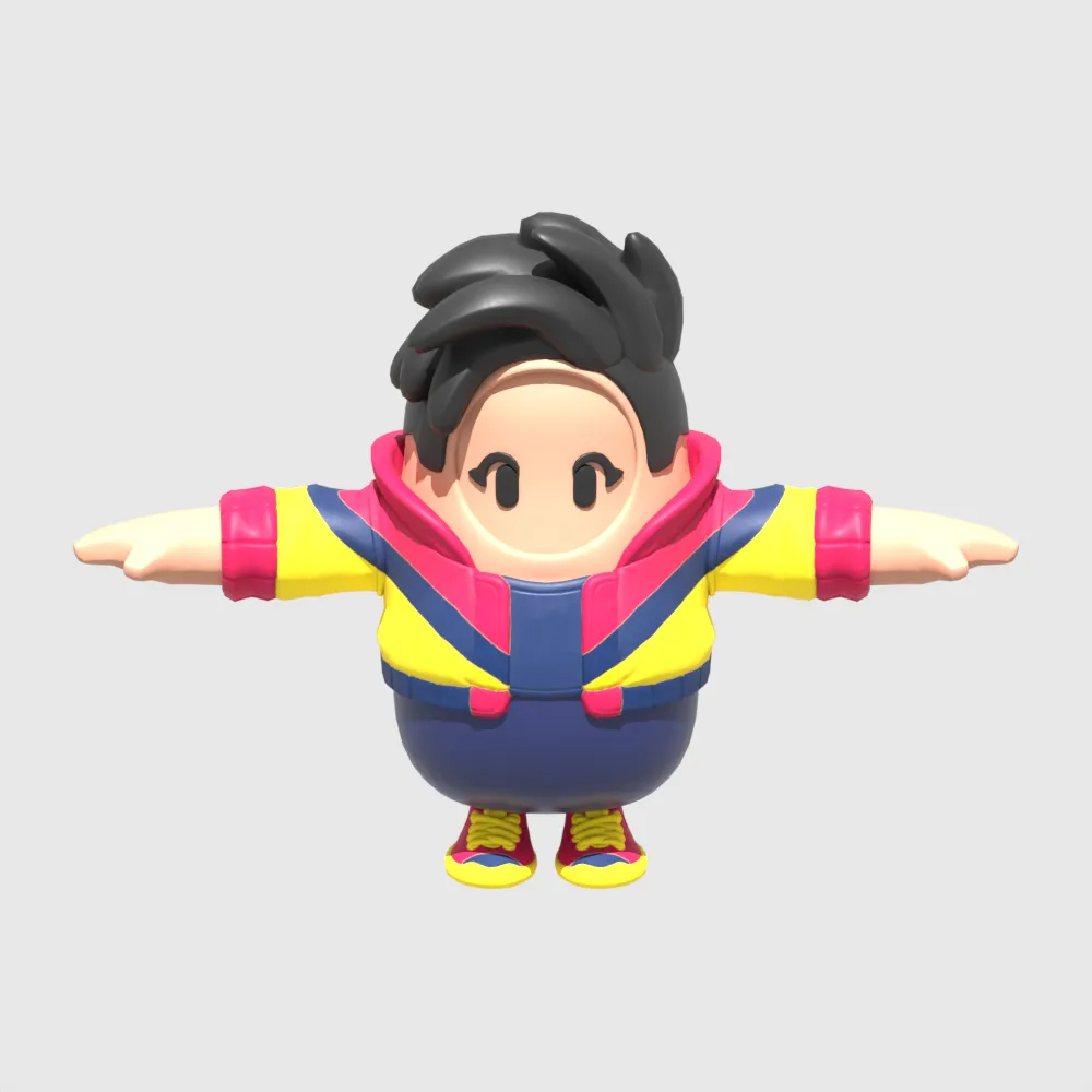 Mighty Midfielder Fall Guy - Fortnite 3D Model .c4d .max .obj .3ds .fbx .stl .blend 