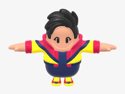 Mighty Midfielder Fall Guy - Fortnite 3D Model