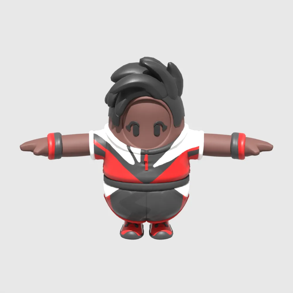 Penalty Patroller Fall Guy - Fortnite 3D Model .c4d .max .obj .3ds .fbx .stl .blend
