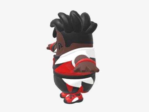 Penalty Patroller Fall Guy - Fortnite 3D Model