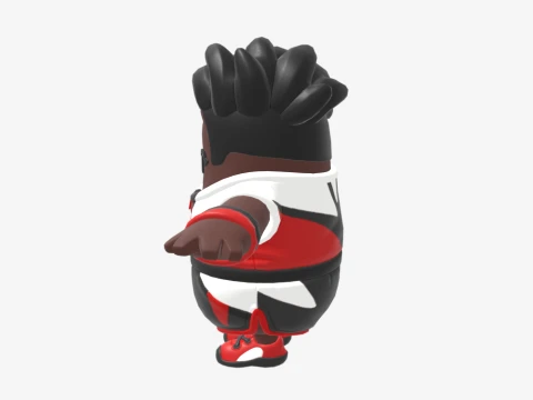 Penalty Patroller Fall Guy - Fortnite 3D Model