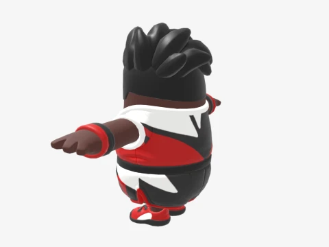 Penalty Patroller Fall Guy - Fortnite 3D Model