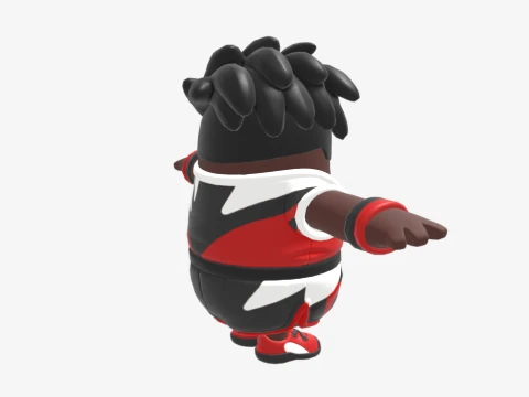 Penalty Patroller Fall Guy - Fortnite 3D Model