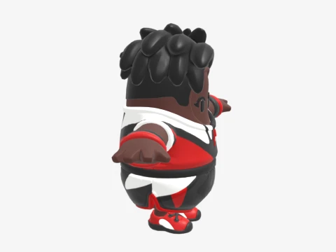 Penalty Patroller Fall Guy - Fortnite 3D Model