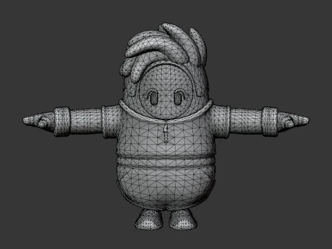 Penalty Patroller Fall Guy - Fortnite 3D Model