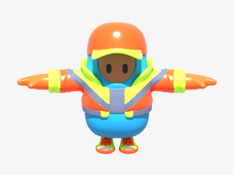 Synth Fall Guy - Fortnite 3D Model