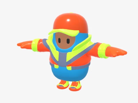 Synth Fall Guy - Fortnite 3D Model
