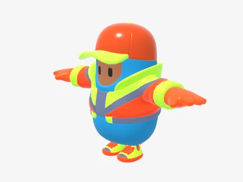 Synth Fall Guy - Fortnite 3D Model