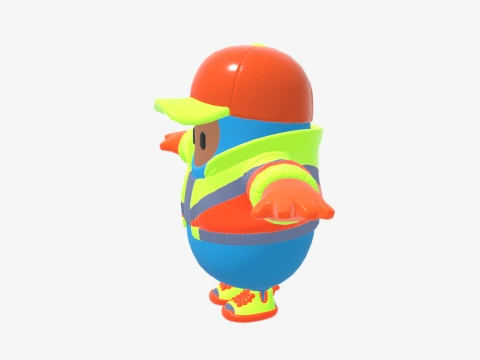 Synth Fall Guy - Fortnite 3D Model