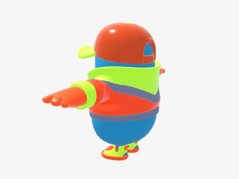 Synth Fall Guy - Fortnite 3D Model