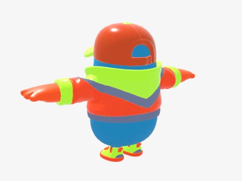 Synth Fall Guy - Fortnite 3D Model