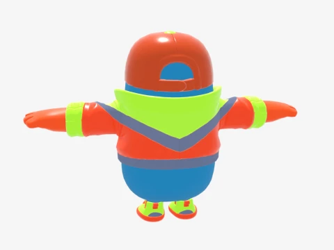 Synth Fall Guy - Fortnite 3D Model